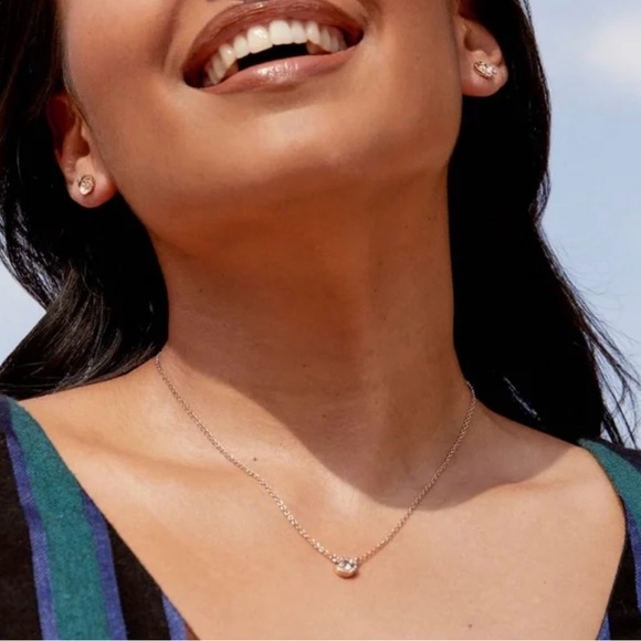 NWT Coach Rose Gold Necklace and Earrings Set - Picture 3 of 4